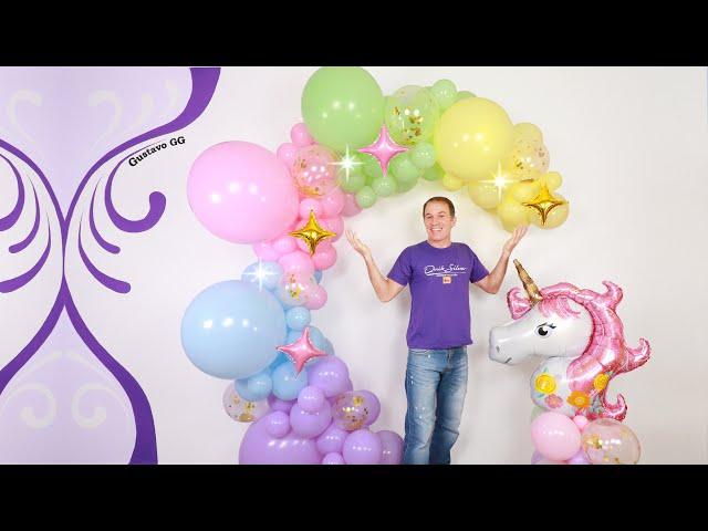 BALLOON GARLAND TUTORIAL ( balloon decoration ideas ) balloon arch