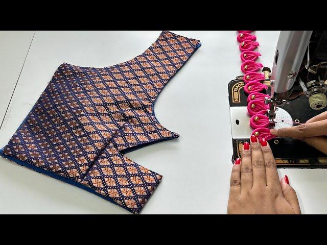 Designer Blouse Design Back Neck | Blouse Designs | Cutting And Stitching Back Neck Blouse Design