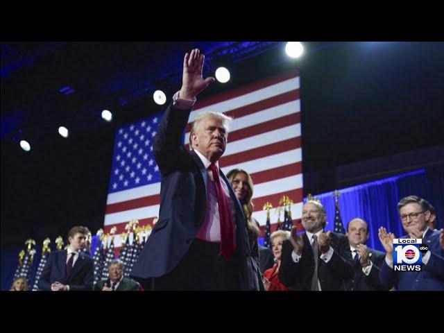 Trump team working on transition plan as supporters revel in historic win