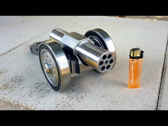 SIX Barrel !!! Powerful Mini Cannon. 9mm Caliber. Most Powerful mini Cannon EVER !!!