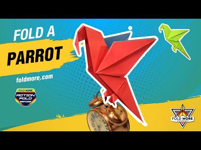 How to Make an Origami Parrot - Easy Paper Parrot Folding Instructions