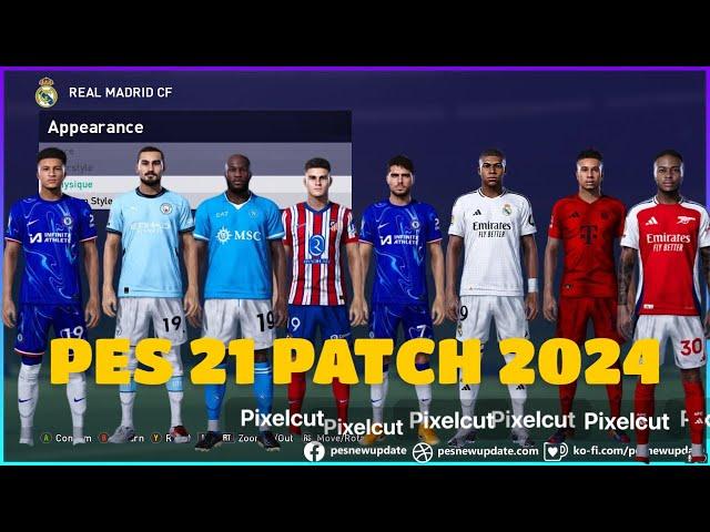 PES 2021 PATCH 2024 OPTION FILE 2024-2025 SP21 4.5 Easy Install