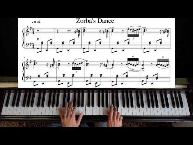 Zorba The Greek - Piano Tutorial