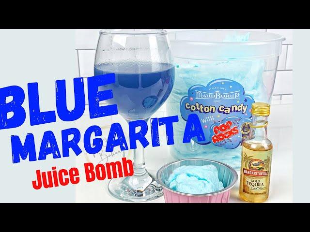 Double Berry Blue Margarita Cotton Candy Juice Bomb #shorts