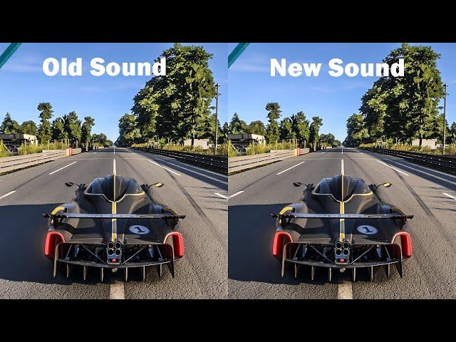 Forza Motorsport - Pagani Huayra R Sound Comparison: Old vs New Sound