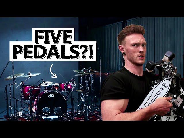 Drumming with FIVE PEDALS?! My new song '10k'!