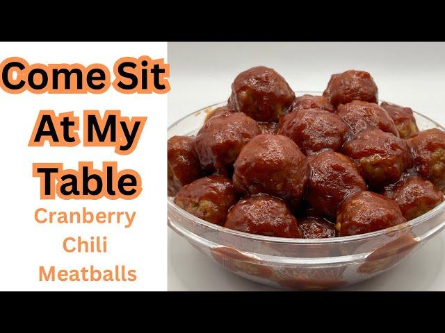 Easy Slow-Cooker Cranberry Chili Meatballs