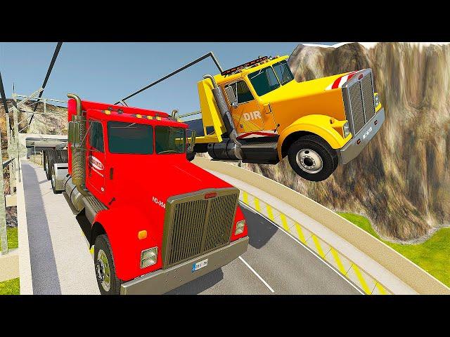 Trucks VS HİGH RAMP #2 - Trucks Crashes - BeamNG Drive