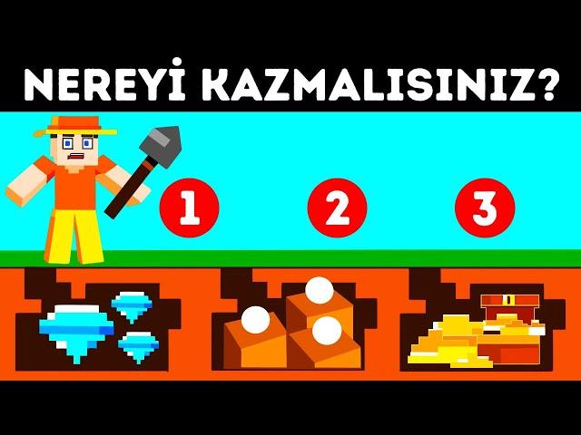 15 Bilmeceyi Çözün ve Minecraft Gizem Adasından Kurtulun