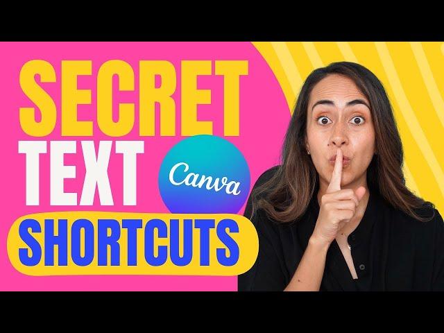 7 GENIUS Shortcuts | TEXT EDITING in Canva | Shorts