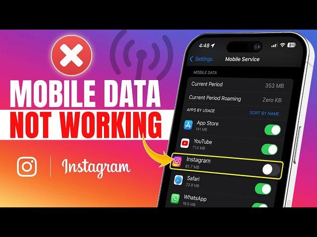 How to Fix Mobile Data Not Working on Instagram on iPhone | Instagram Cellular Data Not Working