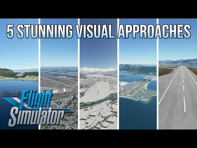 5 Stunning Visual Approaches in Microsoft Flight Simulator FS2020 (4K)