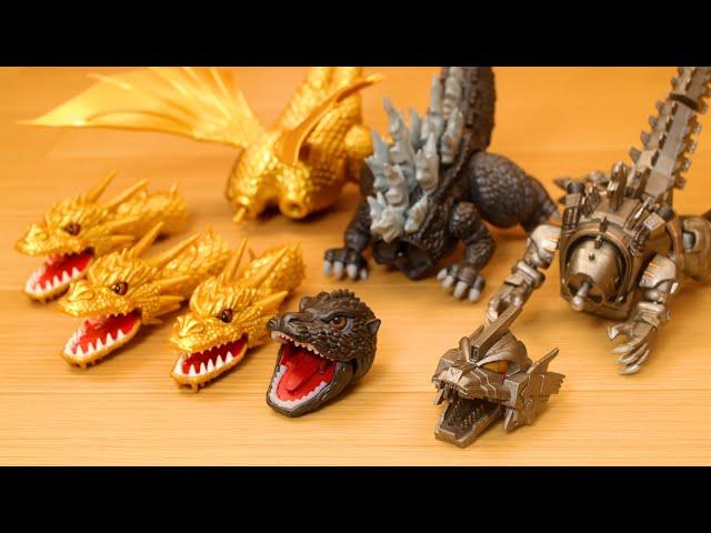 Godzilla vs King Ghidorah vs Mechagodzilla -plastic model 2022-