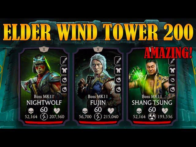 AMAZING ELDER WIND TOWER FINAL BOSS  MATCH 200 + REWARD. Mortal Kombat Mobile