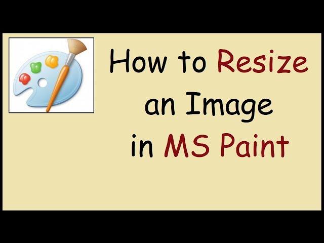 How to Resize an Image in Paint