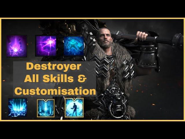 Lost Ark Destroyer All Skills & Customisation/Tripods Gameplay (With Timestamp)