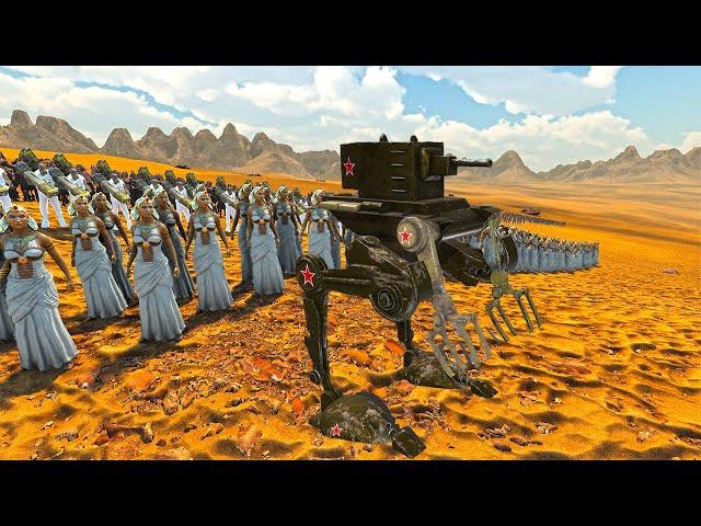 SCI-FI Shooter, Sherman Tank & Heroes Army vs 3.2 Million Pyramid Head & Slaanesh Army !! UEBS 2