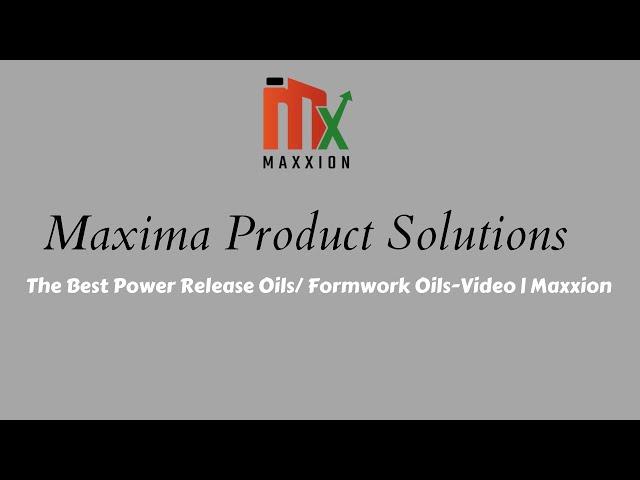 Power Release Oils- ecofriendly Formwork Oils -Construction Industry | Maxxion