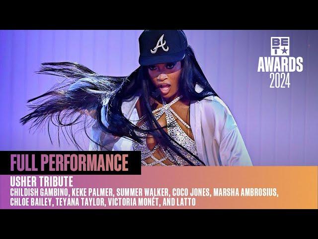 Teyana Taylor, Victoria Monét, Coco Jones, Chlöe, Keke Palmer & More Honor Usher! | BET Awards '24