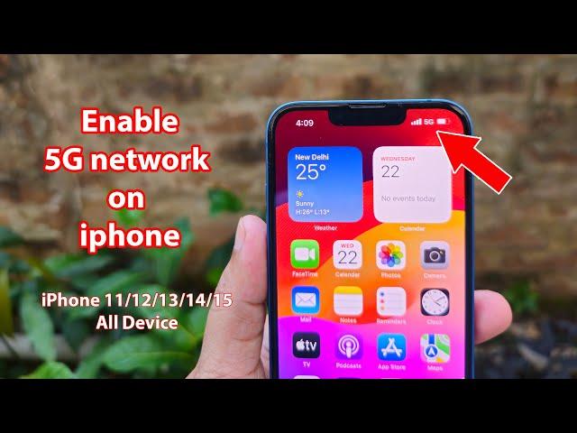 How to turn on 5g on iphone 13 14 12 15 11 (ios 17)