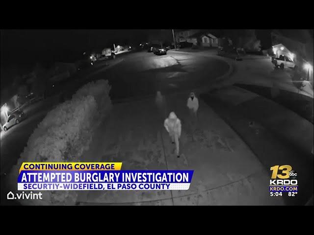 Caught on camera: attempted burglary in Widefield neighborhood