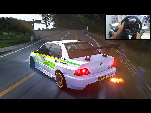 674hp Mitsubishi Evo IX Touge Run l Assetto Corsa (Logitech G29 - Steering Wheel Gameplay)