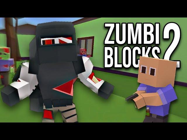 Defeating The Riot Zombie Boss! (Zumbi Blocks 2 Open Alpha)