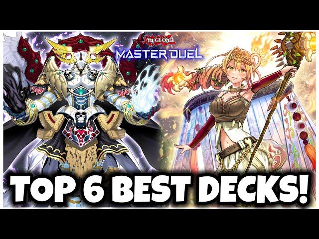 TOP 6 BEST DECKS in MASTER DUEL!