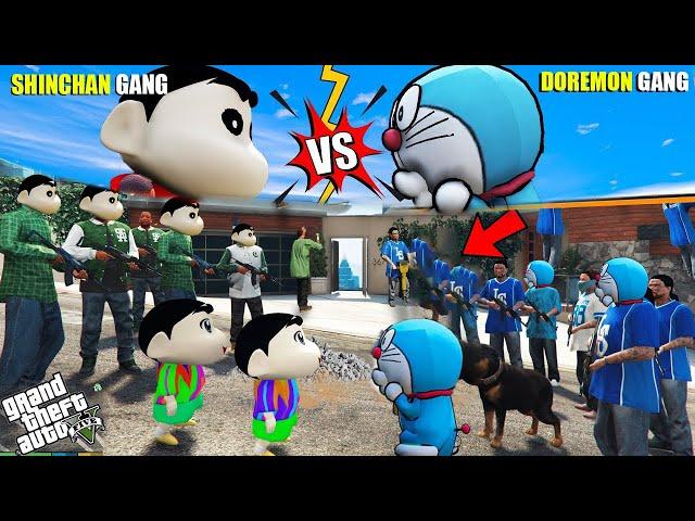 Shinchan  Gang VS Doremon Gang In GTA 5!