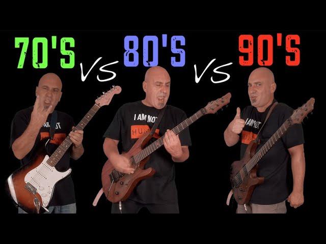 70's VS 80's VS 90's (Guitar Riffs Battle)