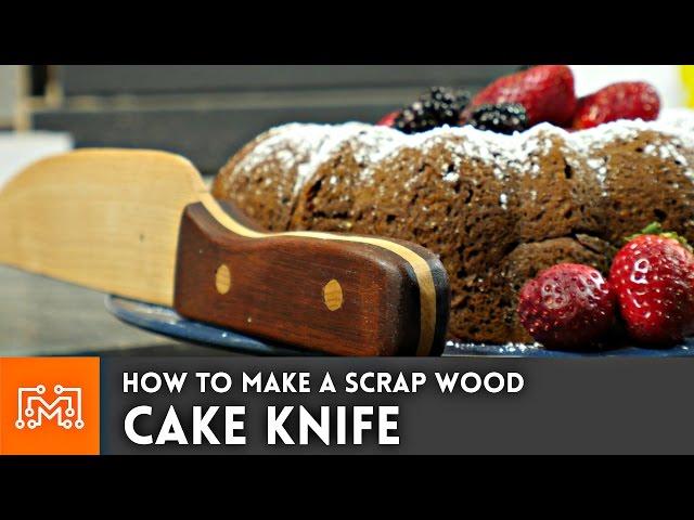 How to make a cake knife from scrap wood // Woodworking | I Like To Make Stuff