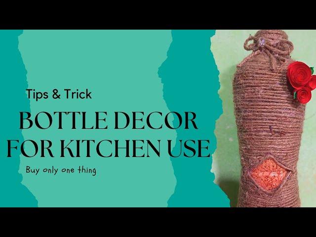 Home decor with waste material | Bottle decor | Paper Art Directory