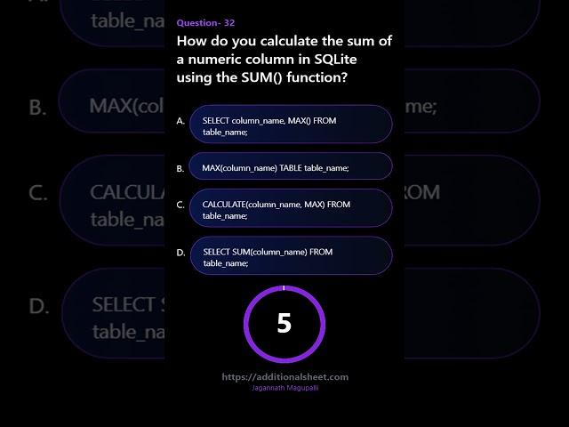 How do you calculate the sum of a numeric column in SQLite using the SUM function