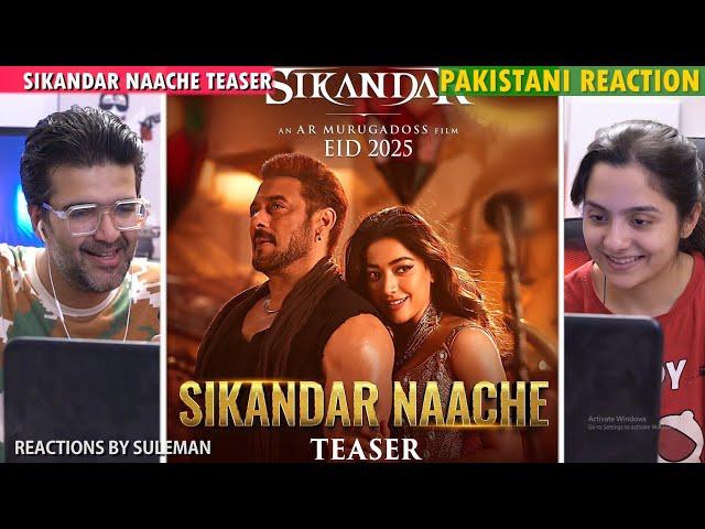 Pakistani Couple Reacts To Sikandar Naache | Teaser | Salman Khan | Rashmika Mandanna | JAM8