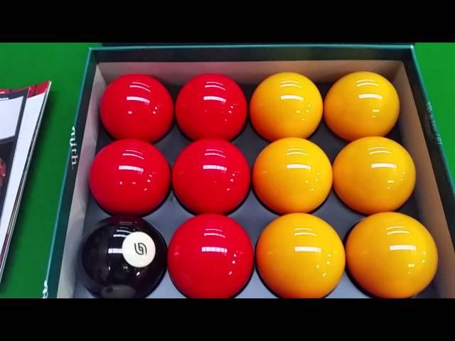 Aramith 2" Casino Super Logo Pool Balls W/ 1 7/8" Measle Cue Ball
