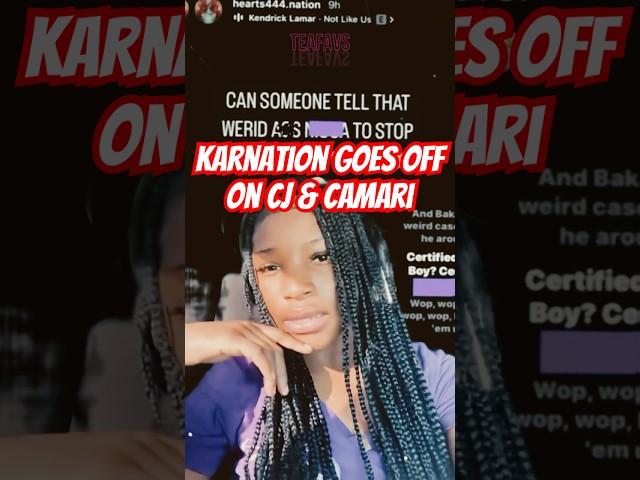 Royalty’s Daughter Karnation Goes Off on Cj  #karnation #cjsocool #teafavs