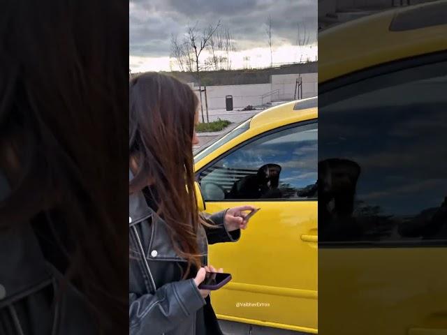 This girl found the keys to a Tesla car near a drain #shortsvideo