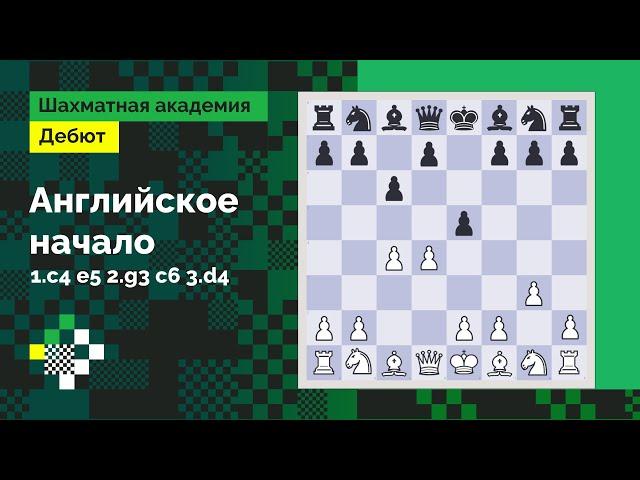 Английское начало #2: Классическая система: 1.c4 e5 2.g3 c6 3.d4 // Дебют