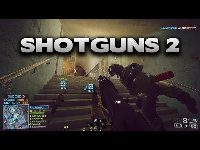 Battlefield 4 Shotguns 2 UTS 15, DBV-12, SPAS-12