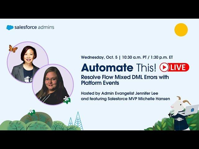 Resolve Flow Mixed DML Errors with Platform Events | Automate This