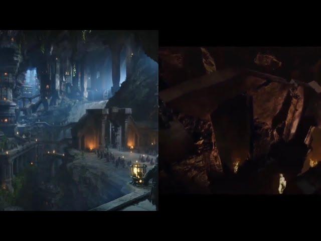 Khazad dum - Lord of The Rings (2001) vs Rings of Power (2022)