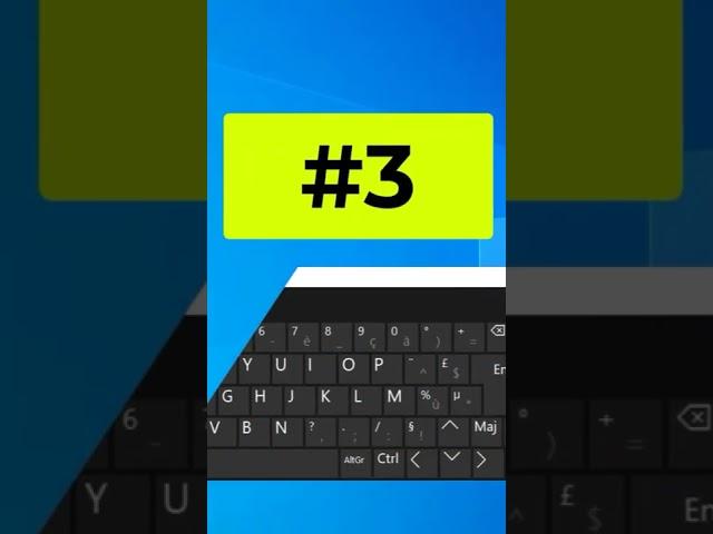 Raccourcis Clavier Windows à connaitre #shorts