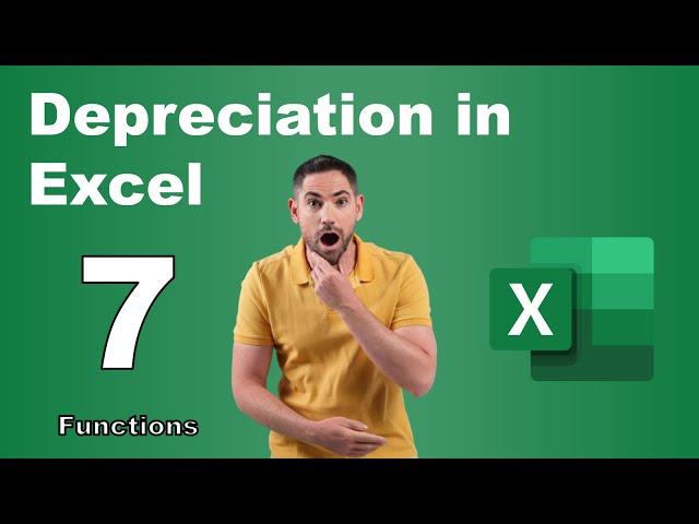 Depreciation in Excel with 7 methods