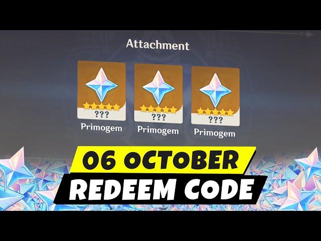 06 October New Redeem Code Genshin Impact | How to Redeem Code Genshin Impact 5.0