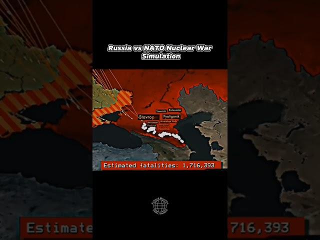 Russia vs NATO war nuclear simulation