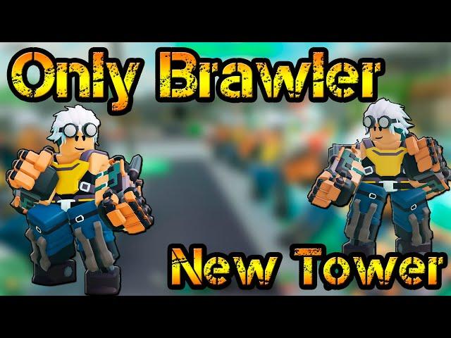 Only Brawler New Tower Roblox Tower Defense Simulator