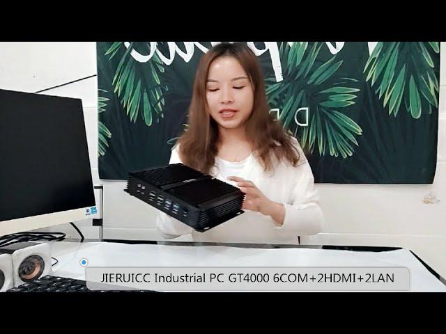 JIERUICC Industrial Mini PC GT4000 6COM 2LAN 2HDMI Introduction