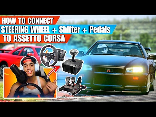 How to Connect your Steering Wheel + Pedals + Shifter to Assetto Corsa!