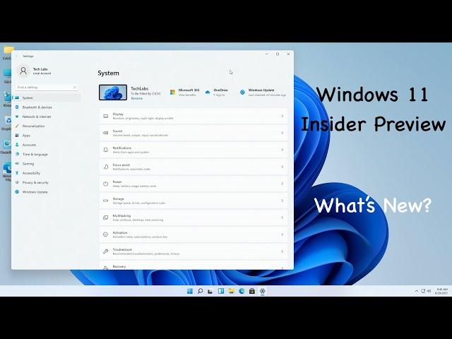 Windows 11 Insider Preview | First Look and Impression | New UI Features and More