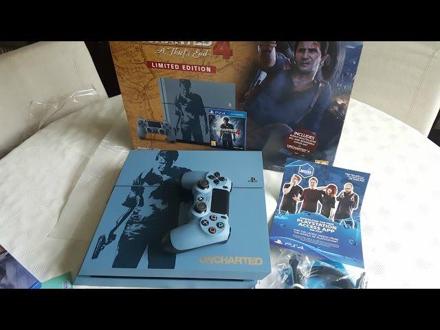 Распаковка PlayStation 4 1TB Uncharted 4 Bundle